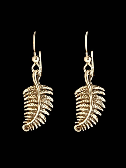 Jungle Jewel Fern Earrings in 14K Gold Jungle Jewel Fern Earrings in 14K Gold