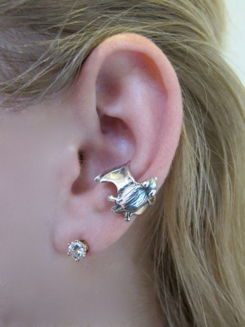 Bat Ear Cuff in Silver Bat Ear Cuff in Silver