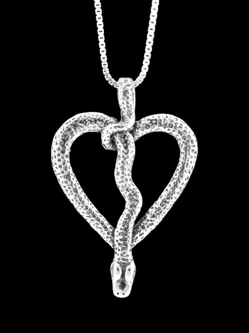 Love Python Pendant #9 Pendant in Silver Love Python Pendant #9 Pendant in Silver