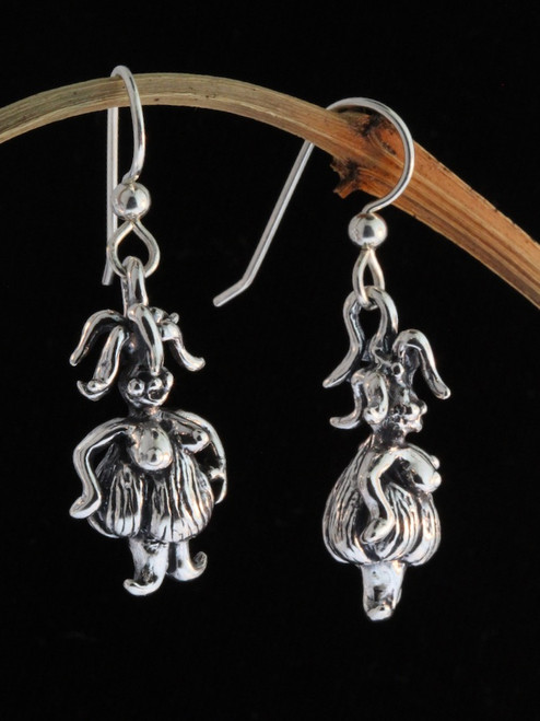 Garlic Goddess Earrings - Silver Garlic Goddess Earrings - Silver