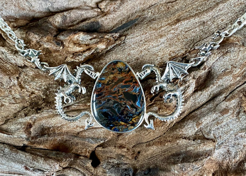 Pietersite Tempest Dragon Neckpiece Pietersite Tempest Dragon Neckpiece