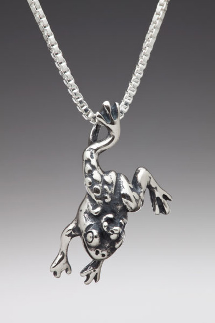 Enchanted Frog Charm - Silver