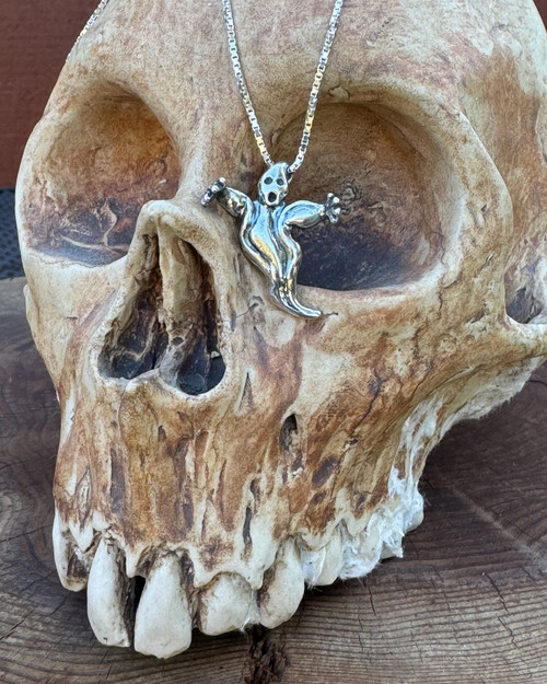 Sterling Silver Ghost Charm