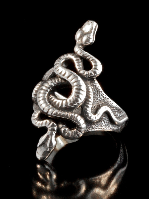 Alpha Omega Snake Ring - Silver Alpha Omega Snake Ring - Silver