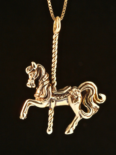 Sterling Silver Cutout Horse Charm Pendant - Assorted Finish –  kidzcandesign.com