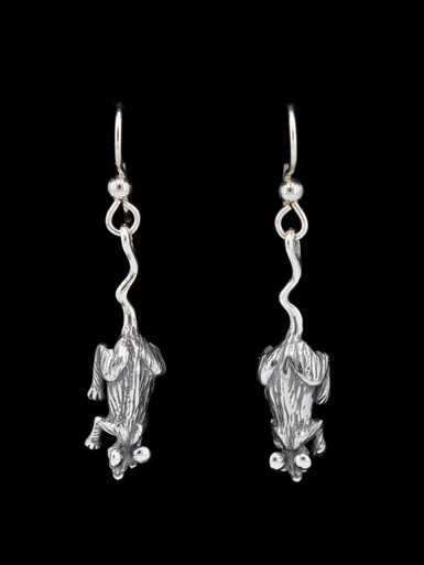 RATS ラッツ TAIL EARRINGS SILVER Taxidermy Rat Tail Earrings Real Rats Oddities - Etsy