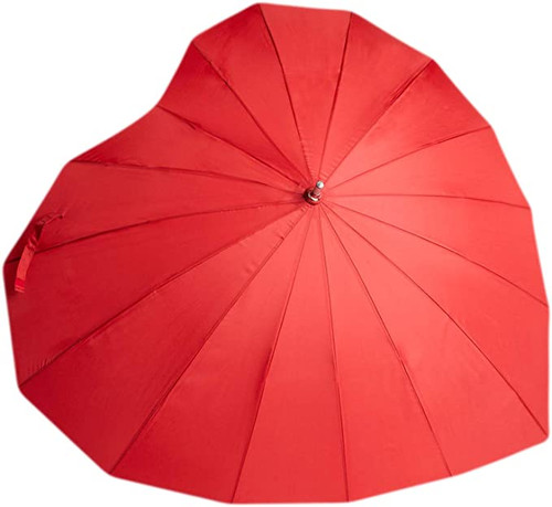 Fulton Heart Walker UVF 50+ Shaped Umbrella Red Fulton Heart Walker UVF 50+ Shaped Umbrella Red