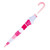 DUA Lightweight Kids Children Striped Umbrella Pink Stripes
