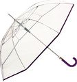 DUA Ladies Transparent Windproof Automatic Clear View Umbrella