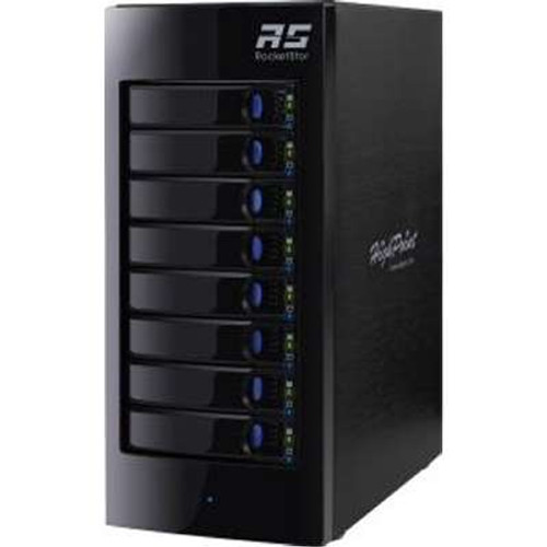 HighPoint Technologies RS6418AS - 8-Bay 6GB/S H/W RAID Tower Enclosure H/W RAID 0 1 5 6 10 50 & JBOD
