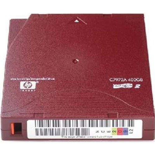 HPE C7972AN - LTO-2 Ultrium 400GB Non-Custom Labeled Data Cartridges Red 20-pack