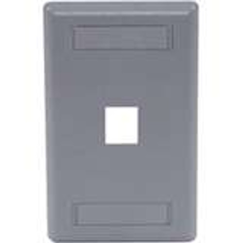 Hubbell IFP11GY - Plate Wall Flush 1-G 1 Port Gray