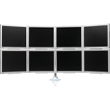 Humanscale V60707 - V6 Arms Only- (2) 9 inch Straight Arms/12 inch Dynamic Arms with A Flip-Up Bracketfor