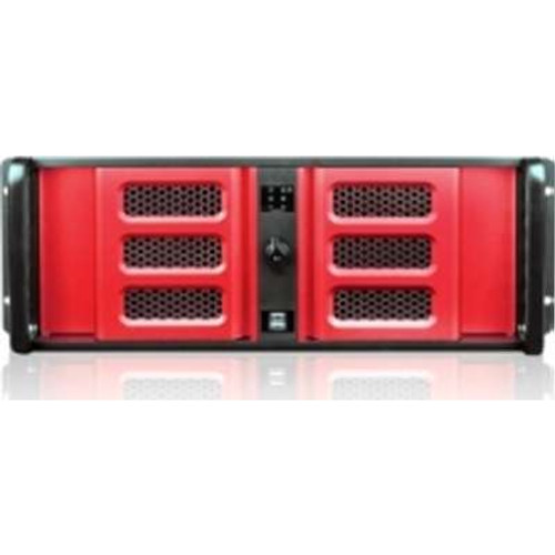 iStarUSA D-407LSE-RD-TS859 - Case D-407LSE-RD-TS859 Rackmount 4U High Performance with 8 inch Touch Screen LCD Red