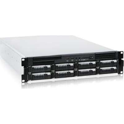 iStarUSA E2M8-60P8 - Case E2M8-60P8 2U 8-Bay Storage Server Rackmount Chassis with 600W Power Supply Brown