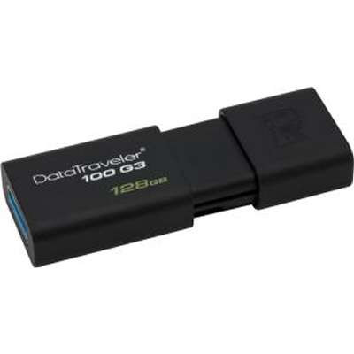Kingston Technology DT100G3/128GB - 128GB USB3.0 Datatraveler 100 G3 100MB/S Read 10MB/S Write