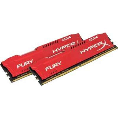 Kingston Technology HX424C15FR2K2/16 - 16GB Kit Of 2 2400MHZ DDR4 CL15 DIMM 1RX8 HyperX Fury Red