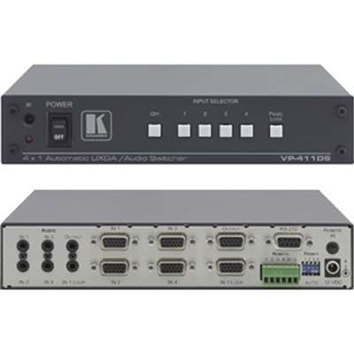 Kramer Electronics VP-411DS - 4X1 Computer Graph Video &-Stereo Audio Standby Switcher