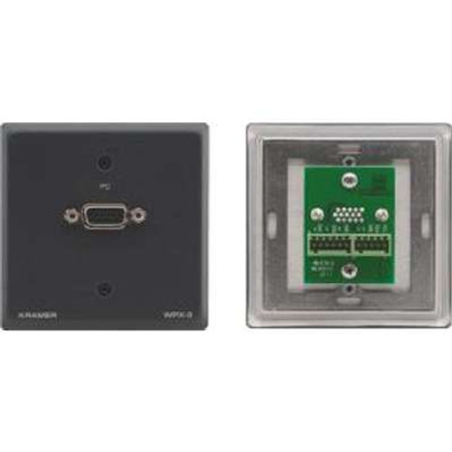 Kramer Electronics WPX-3 - Passive Wall Plate - 15 - Pin HD