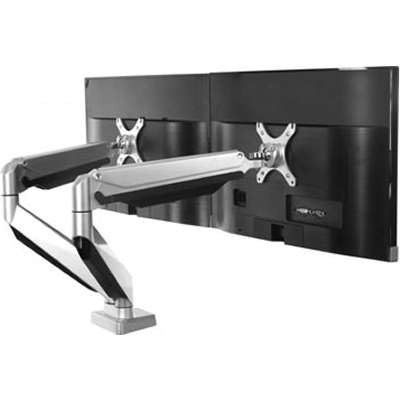 Loctek D7D - Dual Desktop Monitor Mount with Audio/Microphone/USB Ports D7D
