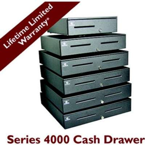 Manhattan Computer Products JD320-BL1816C-K2 - APG Cash Drawer S4000 Keyed A2 Lock Steel Front Dual Media Coin Roll Storage