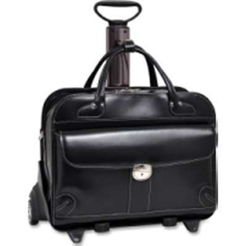 McKlein USA 96615 - Lakewood 15.6" Leather Checkpoint-Friendly Detachable-Wheeled Ladies' Briefcase