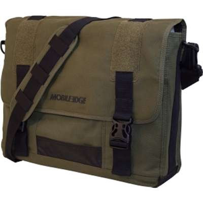 Mobile EdgeMECME9 - - Eco-Friendly Cotton Canvas 15.6" to 17.3" Messenger Bag - Olive