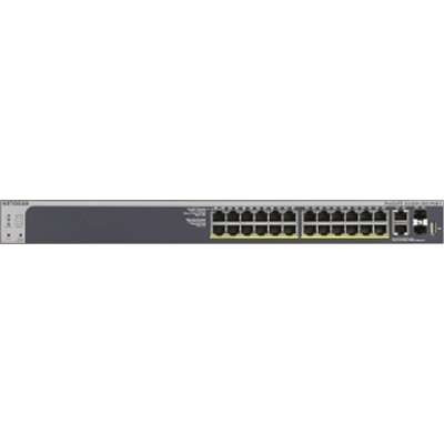 NETGEARGS728TXP-100NES - ProSAFE S3300-28X-PoE+ 28-Port Gigabit Stackable Smart Managed Switch with 24 Ports