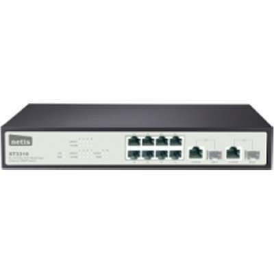 NetisST3310 - ST3310 8FE+2 Combo-Port Gigabit Ethernet SNMP Switch