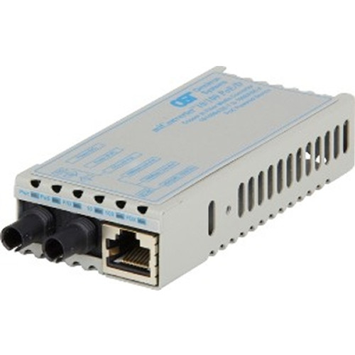 Omnitron Systems Technology1101D-1-01 - miConverter 10/100 PoE/D RJ-45 to 100 SM/ST 1310nm/30km PoE/PD + AC PS