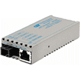 Omnitron Systems Technology1111-2-1 - miConverter 10/100 RJ-45 to 100 Fiber SM/SC/SF Tx1550nm/Rx1310nm/40km AC PS