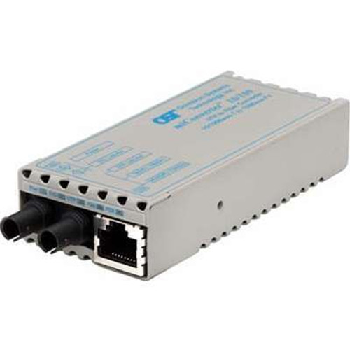 Omnitron Systems Technology1120-0-0W - miConverter 10/100 Plus RJ-45 to 100 Fiber MM/ST 1310nm/5km No Power Wide Temperature