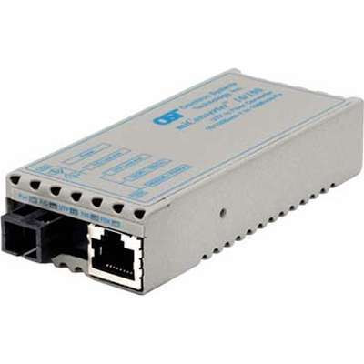 Omnitron Systems Technology1131-1-1 - miConverter 10/100 Plus RJ-45 to 100 Fiber SM/SC/SF Tx1550/Rx1310/20km AC PS