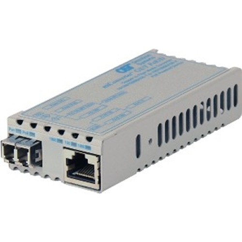 Omnitron Systems Technology1227D-1-01 - miConverter GX/T PoE/D 10/100/1000 RJ-45 to 1000 SM/LC 1310nm/12km PoE + AC PS