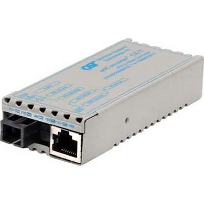 Omnitron Systems Technology1233-1-1 - miConverter GX/T 10/100/1000 RJ-45 to 1000 Fiber SM/SC/SF Tx1490/Rx1310/20km AC