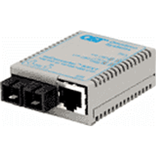 Omnitron Systems Technology1602-0-6 - miConverter S/FXT 10/100 RJ-45 to 100 Fiber MM/SC 1310nm/5km USB Power Cable