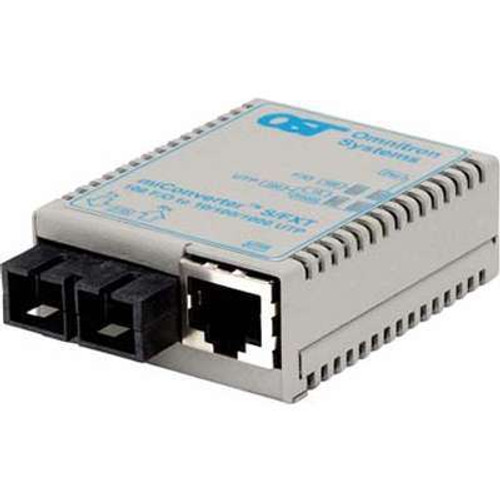 Omnitron Systems Technology1603-1-6 - miConverter S/FXT 10/100 RJ-45 to 100 Fiber SM/SC 1310nm/30km USB Power Cable