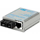 Omnitron Systems Technology1623-1-6 - miConverter S/GXT 10/100/1000 RJ-45 to 1000 Fiber SM/SC 1310nm/12km USB Cable