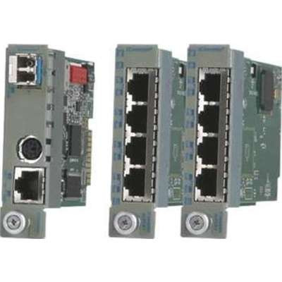 Omnitron Systems Technology2439-0-TW - iConverter TM3 T1/E1 Transport + RJ-45 to 100/1000 Fiber SFP Management Wide Temperature