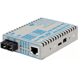 Omnitron Systems Technology4340-1 - FlexPoint 10/100 RJ-45 to 100 Fiber MM/SC 1310nm/5km AC Power Supply
