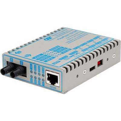 Omnitron Systems Technology4342-2 - FlexPoint 10/100 RJ-45 to 100 Fiber MM/ST 1310nm/5km Universal Power Supply