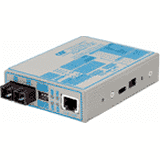 Omnitron Systems Technology4471-2 - FlexPoint T1/E1 RJ-45/48 to Fiber SM/SC 1310nm/30km Universal Power Supply