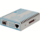 Omnitron Systems Technology4719-1W - FlexPoint GX/T 10/100/1000 RJ-45 to 100/1000 Fiber SFP AC Power Supply Wide Temperature