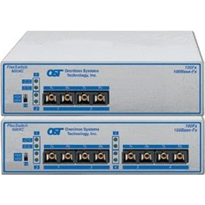 Omnitron Systems Technology6531-0-FK - FlexSwitch 600XC Switch 4x 100 Fiber MM/ST 1310nm/5km AC Power