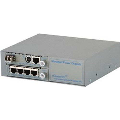 Omnitron Systems Technology8230-1-W - iConverter 2-Module Chassis with 100/240VAC Dying Gasp Wide Temperature