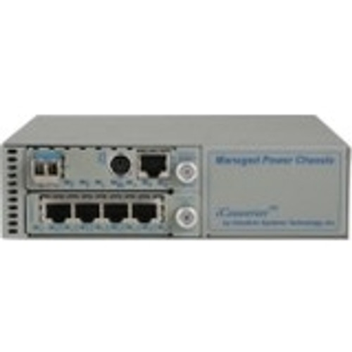 Omnitron Systems Technology8236-1W - iConverter 2-Module Chassis with 18-60VDC/16.5W Dying Gasp Wide Temperature