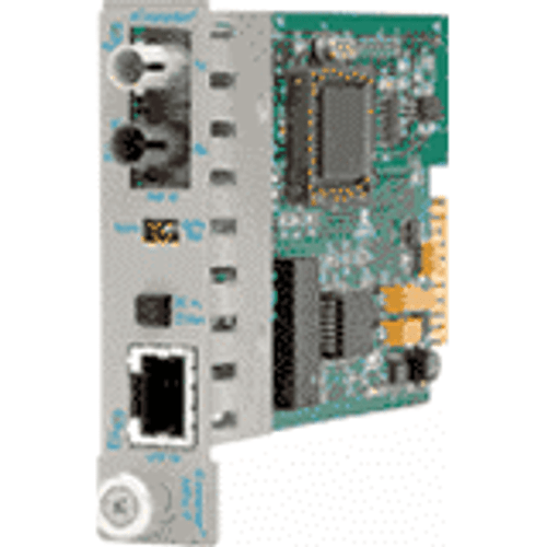 Omnitron Systems Technology8300-0 - iConverter 10FL/T 10 RJ-45 to 10 Fiber MM/ST 850nm/2km Plug-in Module