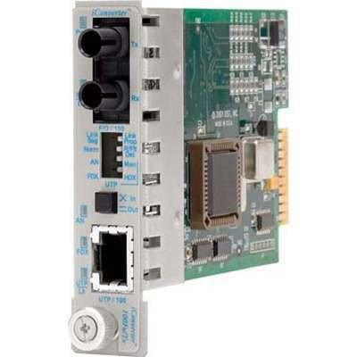 Omnitron Systems Technology8360-0 - iConverter 100Fx/Tx 100 RJ-45 to 100 Fiber MM/ST 1310nm/5km Plug-in Module