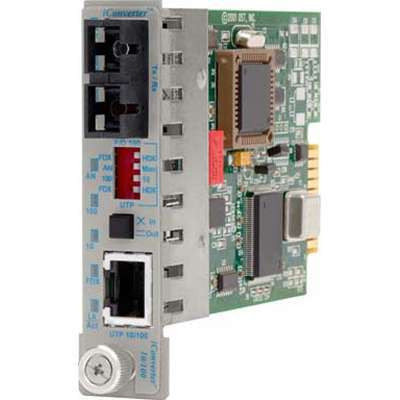 Omnitron Systems Technology8383-2 - iConverter 10/100 RJ-45 to 100 Fiber SM/SC 1310nm/60km Plug-in Module