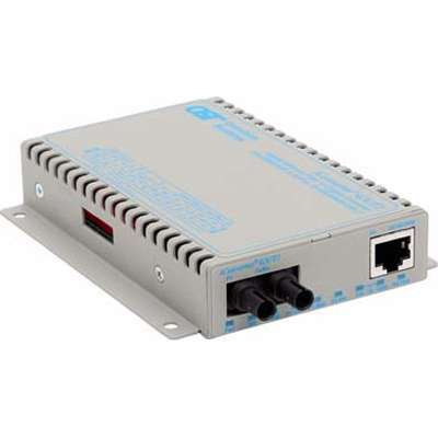 Omnitron Systems Technology8520N-0-F - iConverter GX/T2 10/100/1000 RJ-45 to 1000 Fiber MM/ST/850nm/220m DC Terminal